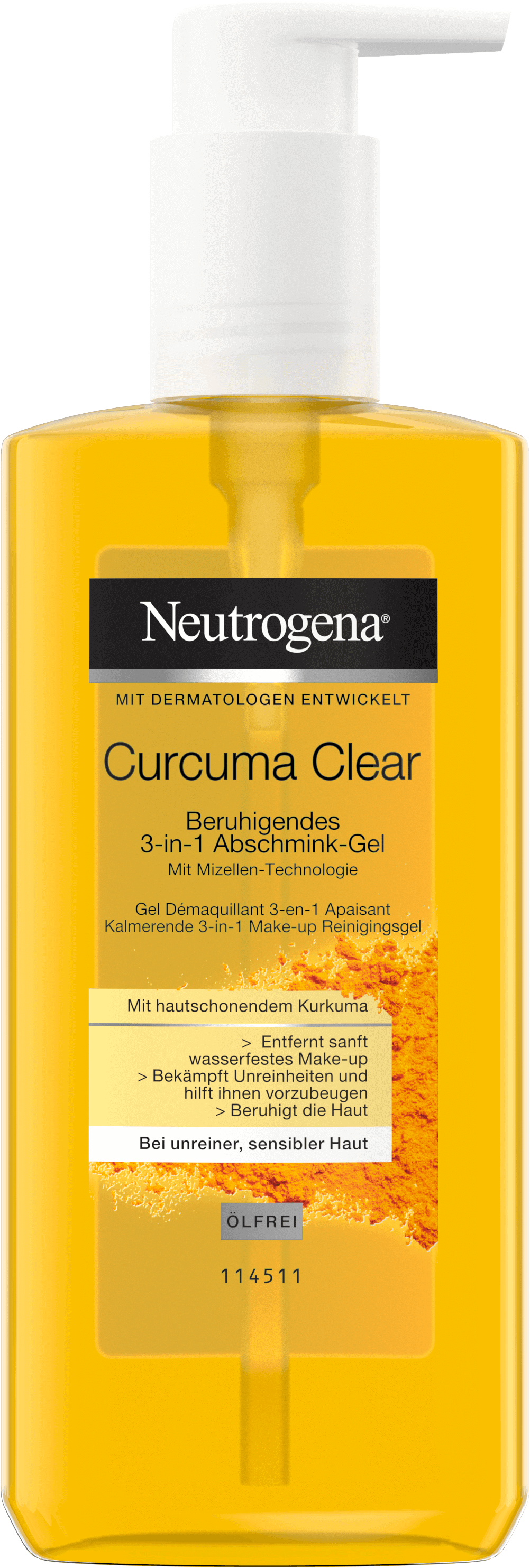 NEUTROGENA® Curcuma Clear Micelární odličovací gel s kurkumou